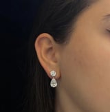 Layal diamond drop earrings